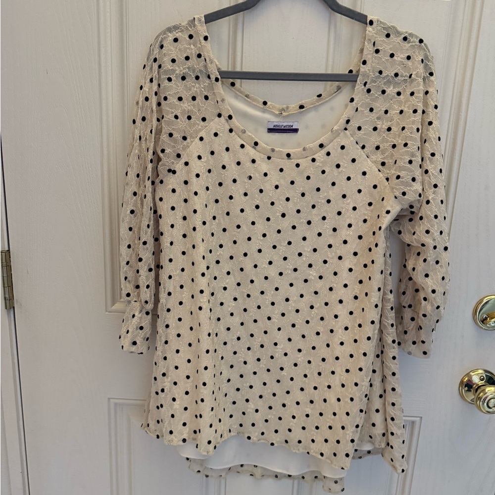 Neville Wisdom Polka Dot Women's Tunic top